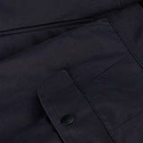 pocket detail of BIO COTTON TROUSERS / BLUE NAVY