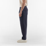 Side of BIO COTTON TROUSERS / BLUE NAVY