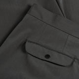 pocket detail of BIO COTTON TROUSERS / GRIGIO FUMO