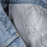 pocket lining detail of TERSE DENIM PANTS / DENIM CHIARO