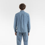 back of TERSE DENIM SHIRT / DENIM CHIARO