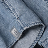 NFC tag detail of TERSE DENIM SHIRT / DENIM CHIARO