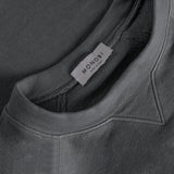 MONOBI label detail of FRESH DYE SWEATSHIRT / BLU