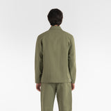 back of ORIGAMI OUTERSHIRT / VERDE SALVIA
