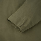 sleeve detail of ORIGAMI OUTERSHIRT / VERDE SALVIA