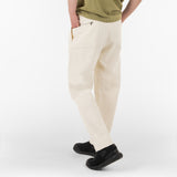 the model wears the origami pants / naturale