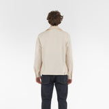Back of BIO GABARDINE COACH JACKET / NATURALE