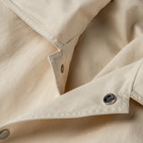 collar detail of BIO GABARDINE COACH JACKET / NATURALE