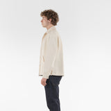 Side of BIO GABARDINE COACH JACKET / NATURALE