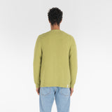 back of PURE CASHMERE TIMELESS CARDIGAN 5G / GRASS