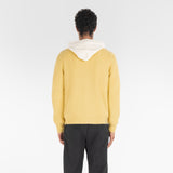 back of PURE CASHMERE TIMELESS CARDIGAN 5G / SUN