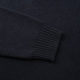 sleeve detail of PURE CASHMERE MOCK NECK SWEATER 7G / BELUGA