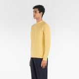 3/4 position of PURE CASHMERE MOCK NECK SWEATER 7G / SUN