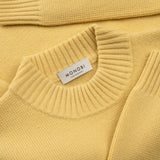 collar detail of PURE CASHMERE MOCK NECK SWEATER 7G / SUN