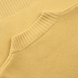 collar of PURE CASHMERE MOCK NECK SWEATER 7G / SUN