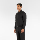 3/4 position of ORIGAMI WOOL HYBRID BOMBER / GESSATO
