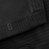elastic at the bottom and NFC tag details of ORIGAMI WOOL HYBRID BOMBER / GESSATO