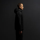 HYBRID KNIT INSULATED TUBE JACKET / BLACK