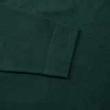sleeve detail of PURE CASHMERE FEATHER LIGHT CARDIGAN 18G / FOREST