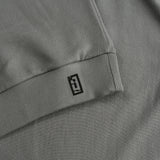 NFC tag detail of Superior Wool Loungewear Hoodie color grey