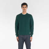 PURE CASHMERE FISHERMAN RIB 5G / FOREST GREEN