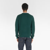 PURE CASHMERE FISHERMAN RIB 5G / FOREST GREEN