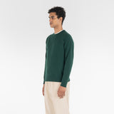 PURE CASHMERE FRENCH TERRY 12G / FOREST GREEN