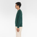 PURE CASHMERE FRENCH TERRY 12G / FOREST GREEN