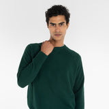 PURE CASHMERE FRENCH TERRY 12G / FOREST GREEN