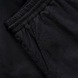 seersucker drawstring shorts side pocket detail in blue colour
