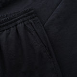 seersucker drawstring pants side pocket detail in blue colour