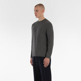 3/4 di maglione COTONE CASHMERE WHOLEGARMENT 18G / GRIGIO MELANGE