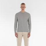 Parte anteriore del maglione COTTON CASHMERE WHOLEGARMENT 18G / PERLA MELANGE