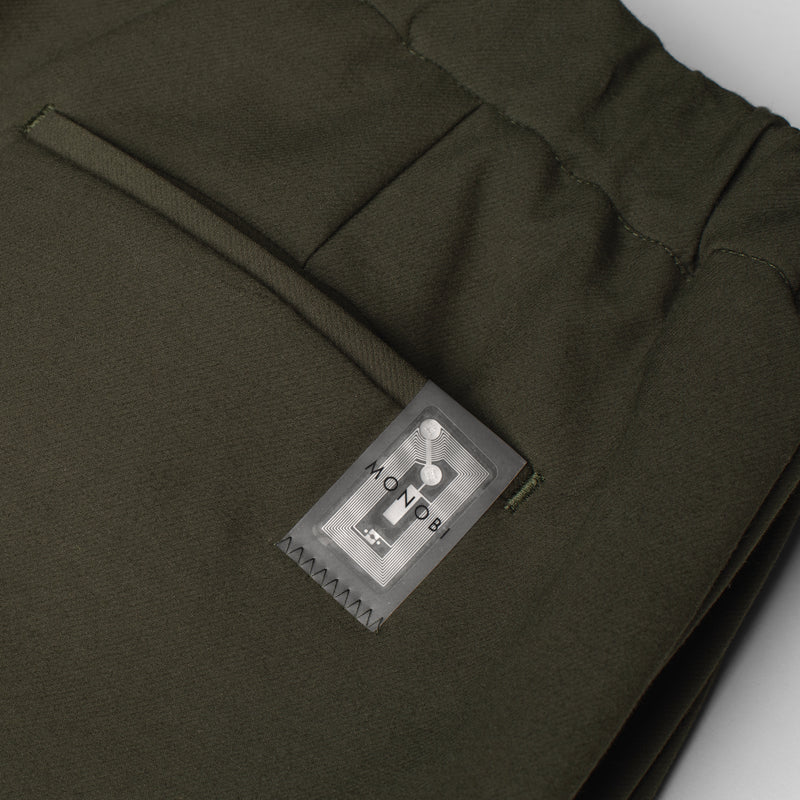 Dettaglio etichetta NFC di BISTRETCH EASY PANT / VERDE MILITARE