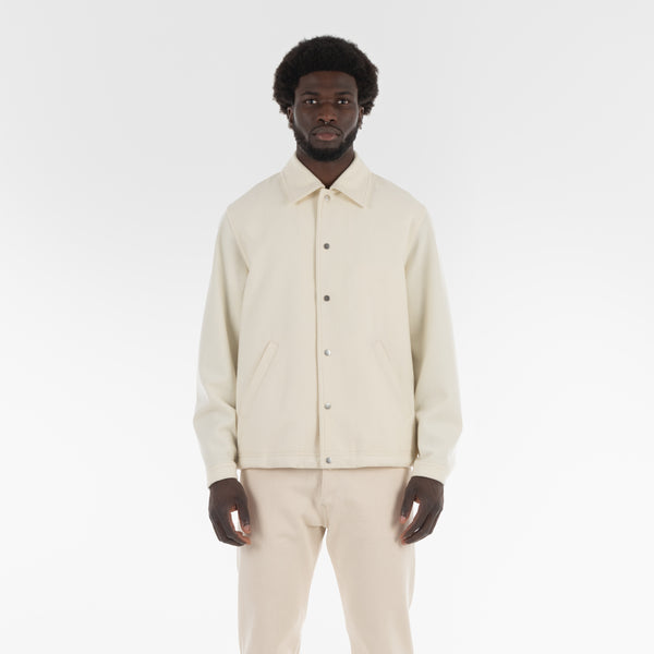 RESPONSIBLE WOOL COACH JACKET / NATURALE