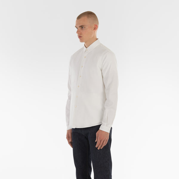 SIDE POCKET OXFORD SHIRT / BIANCO OTTICO