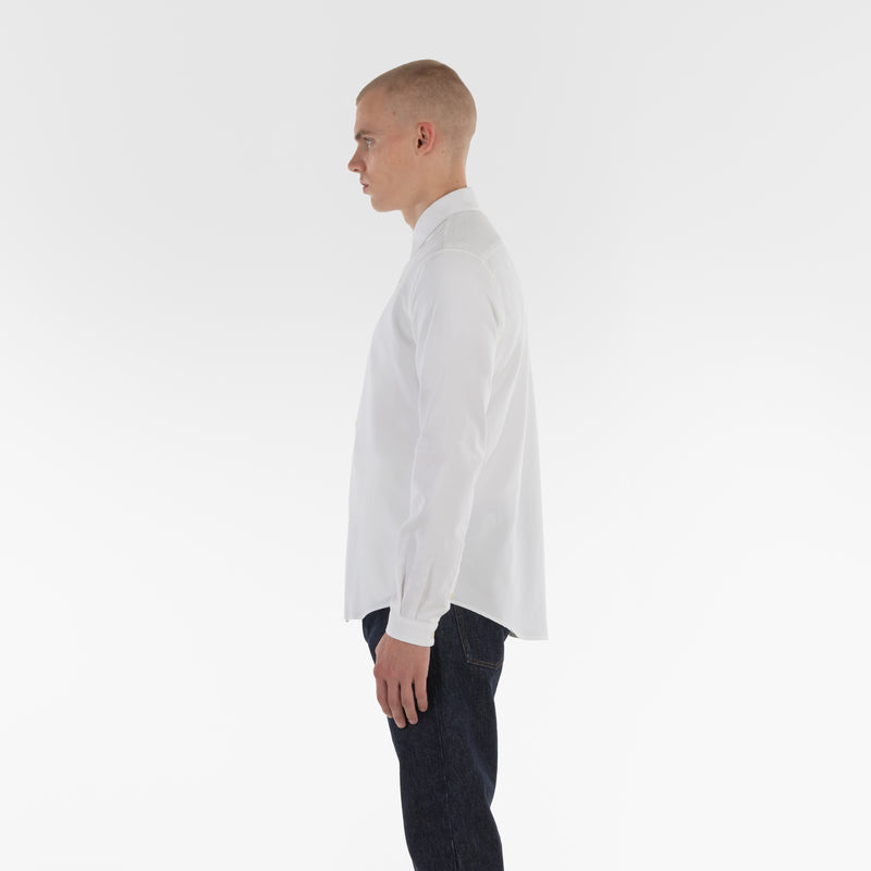 Lato di SIDE POCKET OXFORD SHIRT / BIANCO OTTICO