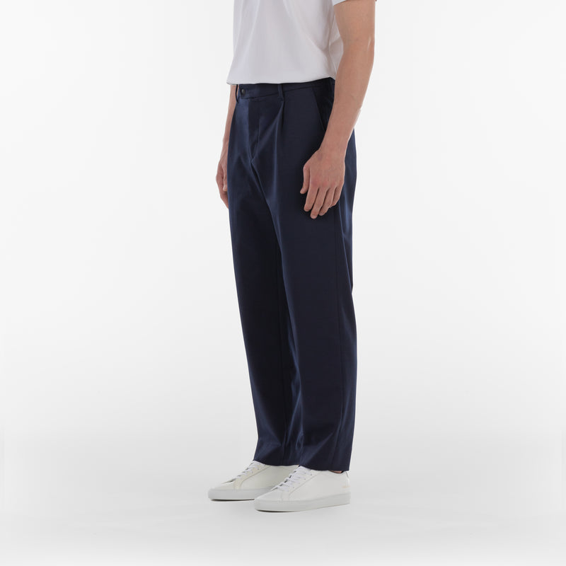 Posizione 3/4 dei pantaloni di EASY CARE SUIT / BLU NAVY