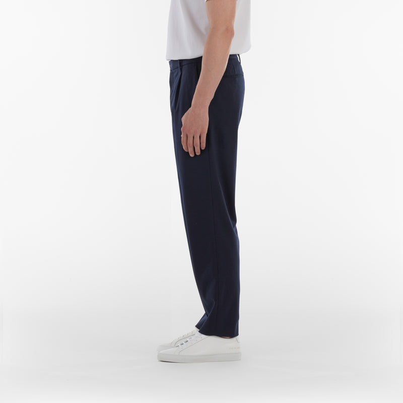 Lato dei pantaloni di EASY CARE SUIT / BLU NAVY