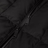 dettaglio della cerniera di COTTON POP DOWN JACKET / NERO