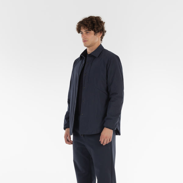 3/4 di posizione di ECO POP OUTERSHIRT / BLUE NAVY