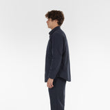 Lato di ECO POP OUTERSHIRT / BLU NAVY