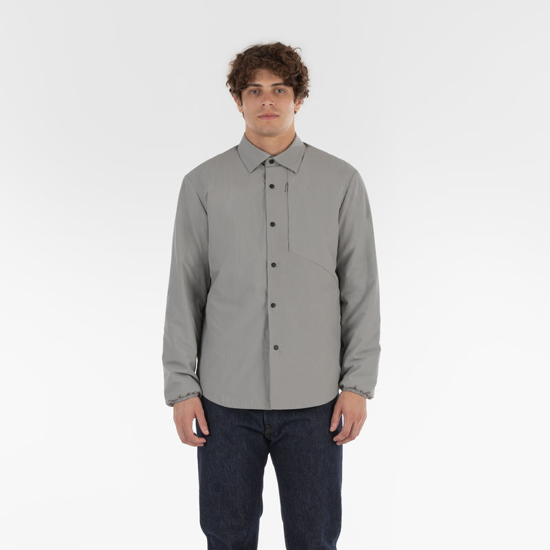 Parte anteriore di ECO POP OUTERSHIRT / GRIGIO CHIARO