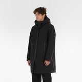 3/4 di posizione di 3LAYER COTTON RAINPARKA / NERO