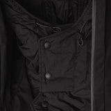 Coulisse e bottoni di 3LAYER COTTON RAINPARKA / NERO