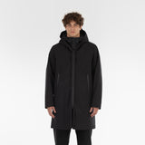 Parte anteriore di 3LAYER COTTON RAINPARKA / NERO