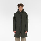 Parte anteriore della RAINPARKA 3LAYER COTTON / VERDE MILITARE senza cappuccio