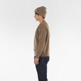 Lato del maglione PURE CASHMERE FRENCH TERRY 12G / SESAME