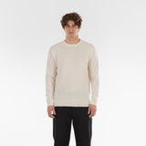 Parte anteriore del maglione PURE CASHMERE FRENCH TERRY 12G / SNOW