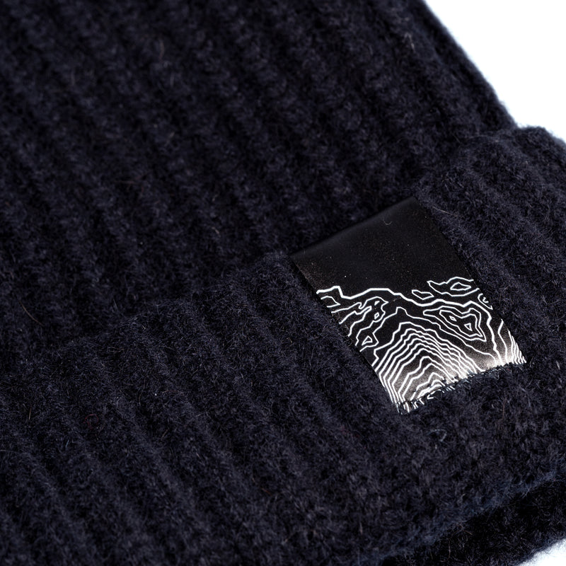 retro dell'etichetta NFC dettaglio di PURE CASHMERE BEANIE / BELUGA